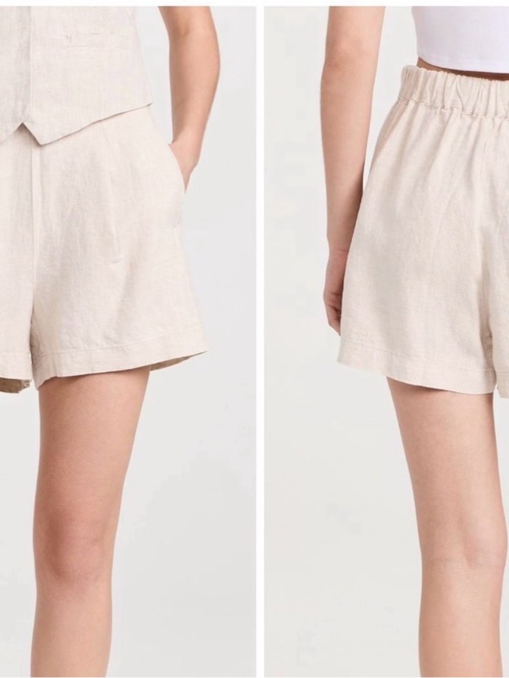 Madewell Beige Linen Women's Shorts